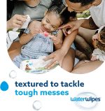 WaterWipes Plastic-Free Textured Clean, Toddler & Baby Wipes, 99.9% Water Based Wipes, Unscented & Hypoallergenic for Sensitive Skin, 240 Count (4 packs), Packaging May Vary - Image 5